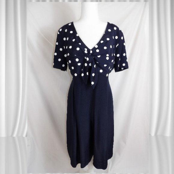 Vintage 1980's Dress with Culottes - Picture 2 of 12